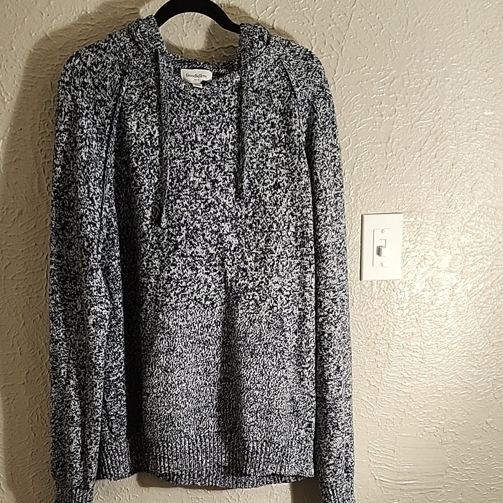 Goodfellow & Co Black and White Crewneck Sweater